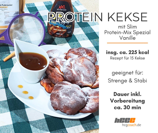 Vanille Protein Kekse – Süßer Genuss ohne Reue (reicht für 15 Kekse)