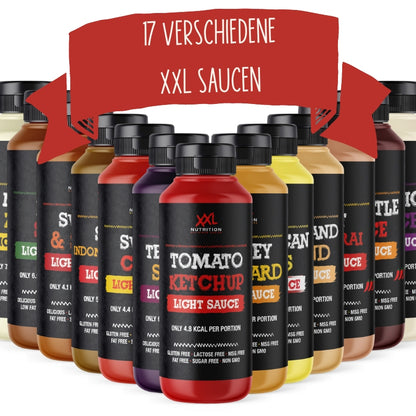 XXL Light-Saucen / 0% Saucen in vielen leckeren Geschmacksrichtungen