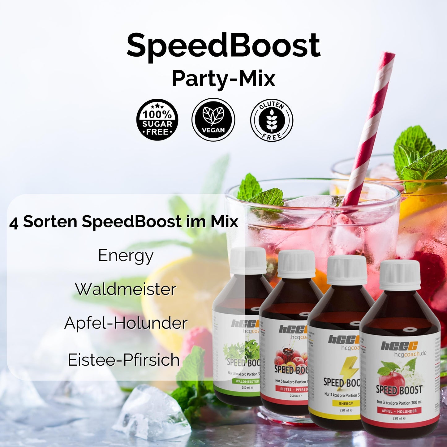 hCGC® SpeedBoost - Dein Mix (4 x 250 ml)