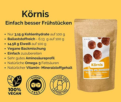 Greencarb® Körnis - Brot- und Brötchenbackmischung (250 g)