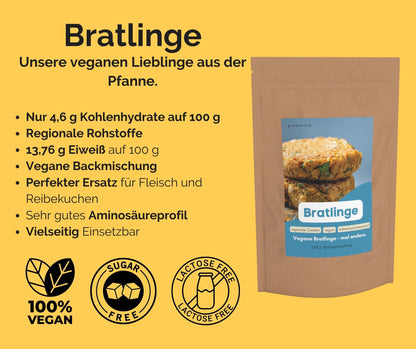 Greencarb® Bratlinge - Mischung zum selbst braten (250 g)