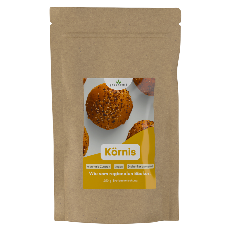 Greencarb® Körnis - Brot- und Brötchenbackmischung (250 g)