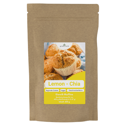 Greencarb® Muffinbackmischung Lemon - Chia (200 g)