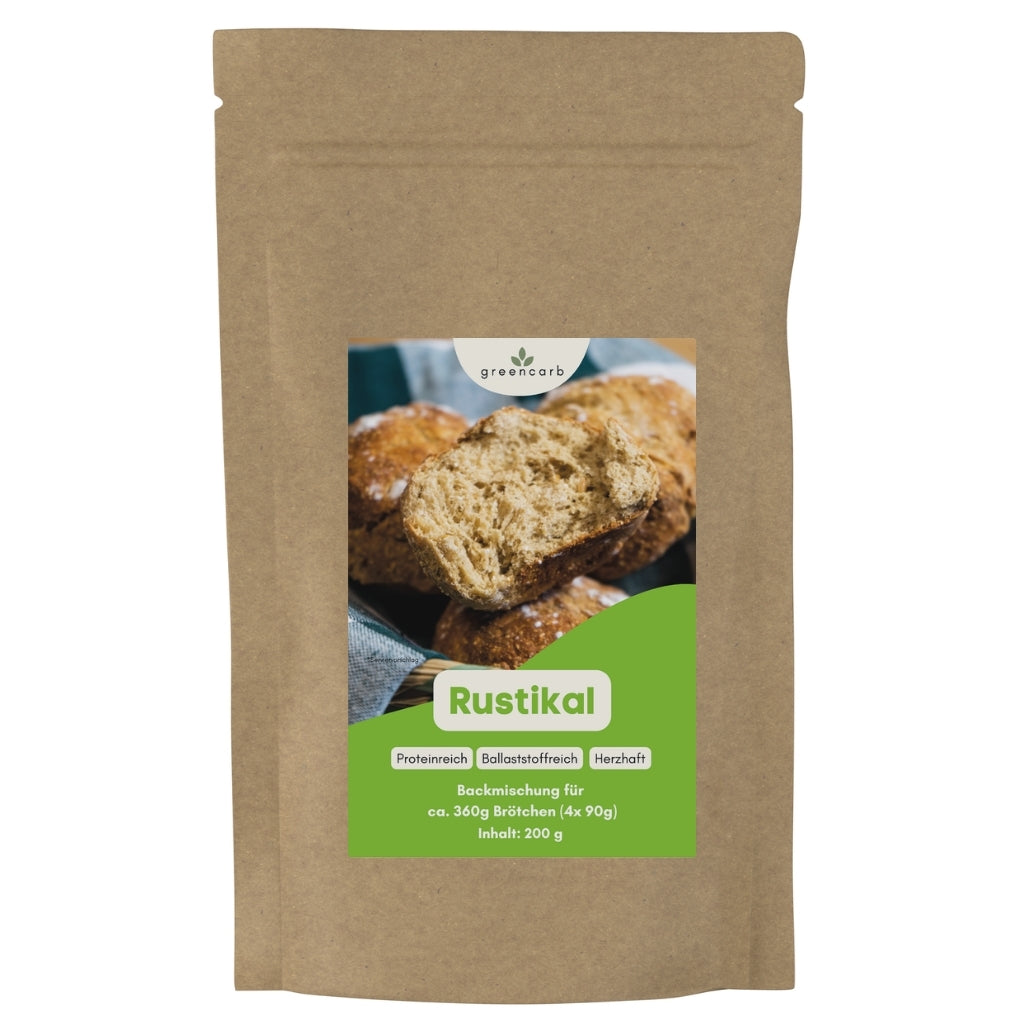 Greencarb® Brötchenbackmischung Rustikale Brötchen (200 g)